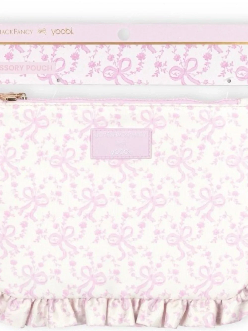 Love Shack Fancy x Target Bow Print Pouch